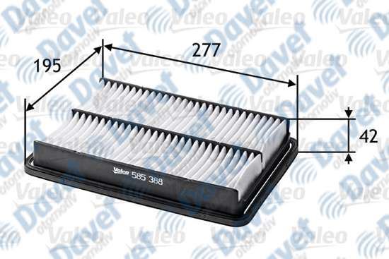VALEO 585388 Hava Filtresi Kia Sorento >09  ####